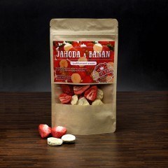MRAZOM SUÅ ENÃ MIX JAHODA, BANÃN 100G.